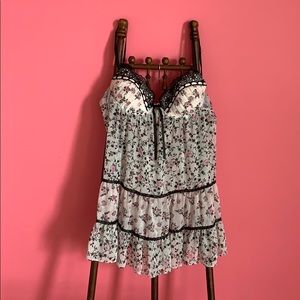 In Bloom by Jonquil Floral Babydoll + Robe